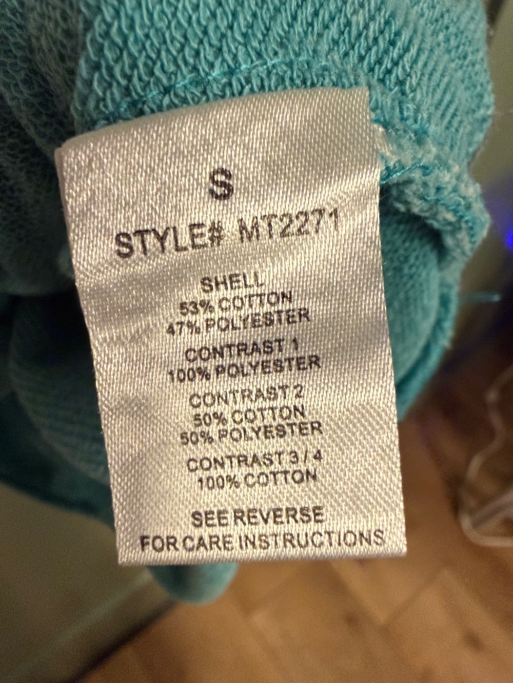 Oli & Hali Aqua Pullover Sweatshirt - Picture 4 of 6